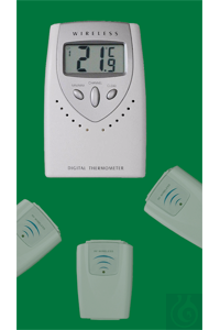 Multi-channel thermometer, -20...+60:0,1°C, switchable °F, maximum-minimum-function, temperature...